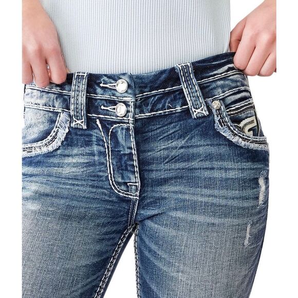 Buckle Rock Revival Kathryn Mid-Rise Boot Stretch Jean 26W30IN - Picture 2 of 5